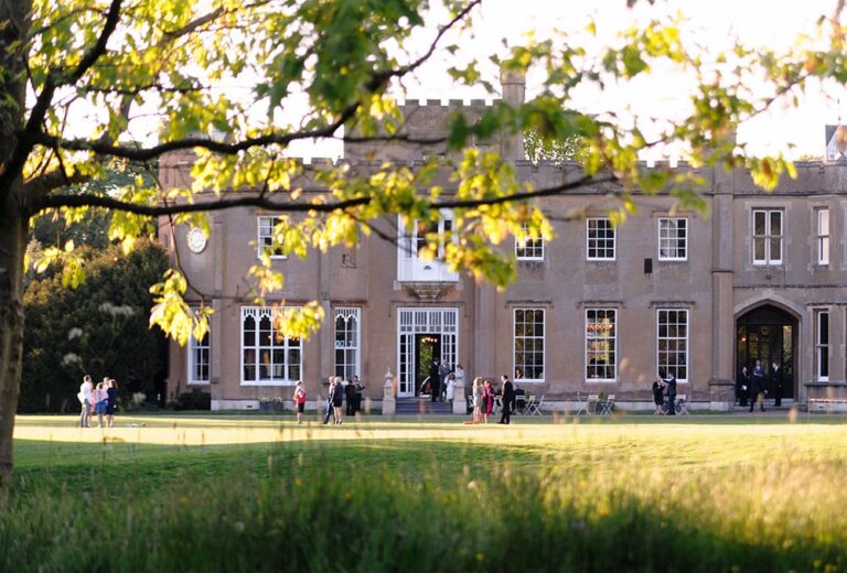 Guests on the lawn in front of the mansion, Non Such Mansion