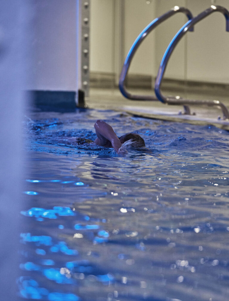 The 18-metre chlorine-free pool in the basement Health Club, One Aldwych