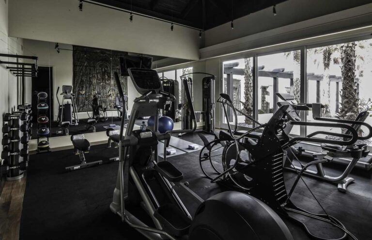 The gym at Meridian House, Over Yonder Cay