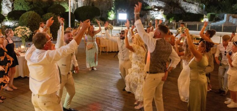 Guests dancing at the reception, Paliomonastiro, Paphos Weddings Made Easy