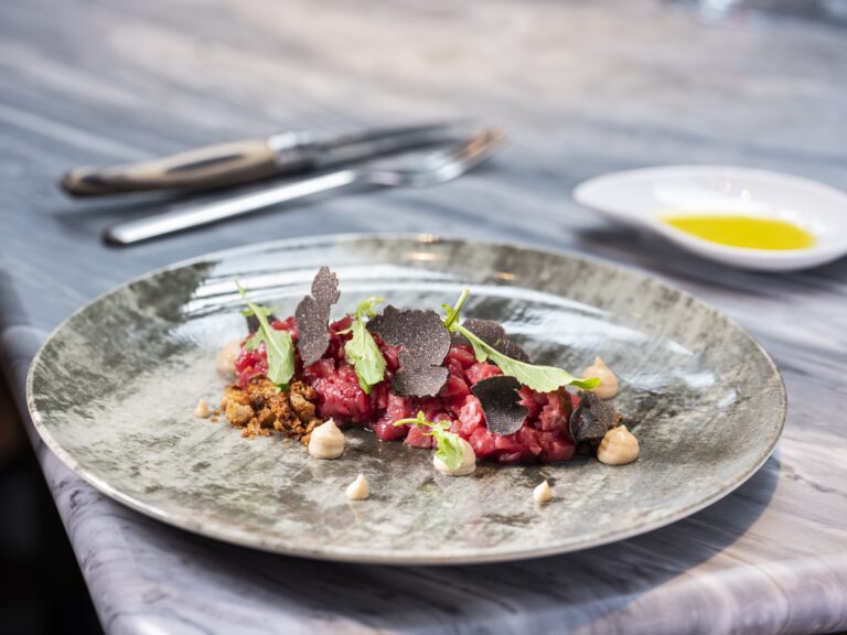 Beef Tartare with Black Truffle, Paradis Pietrasanta