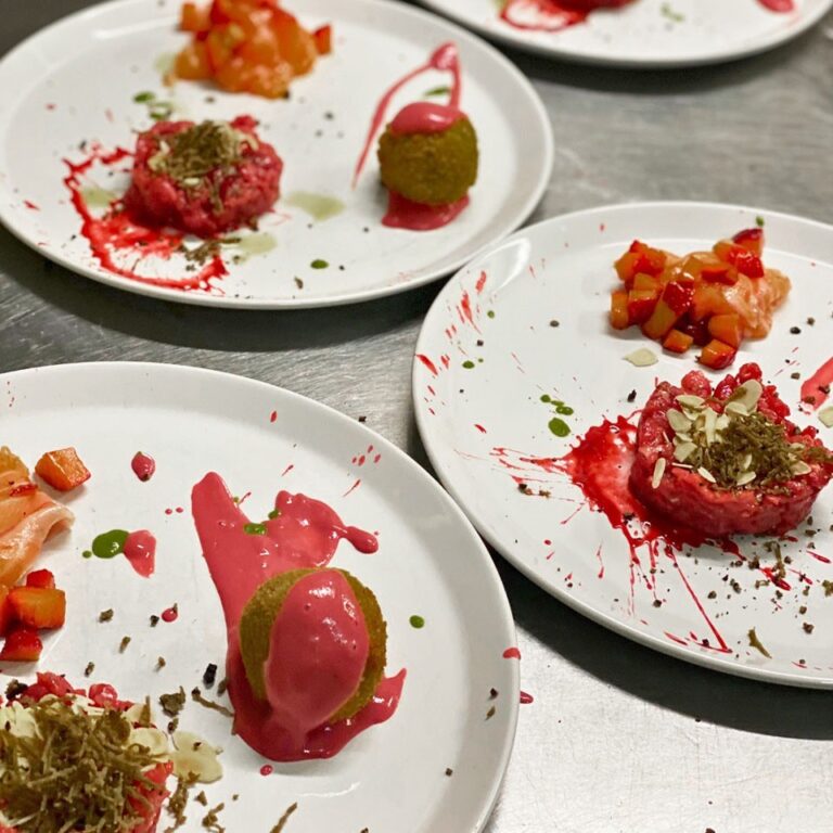 A starter served at a wedding dinner, Parco dei Cavalieri