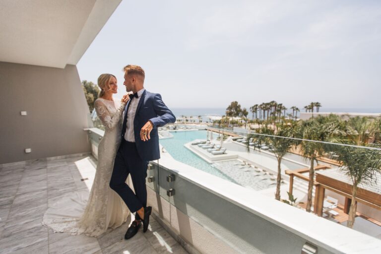 Wedding couple at the Lifestyle Suite, Parklane, a Luxury Collection Resort and Spa, Limassol