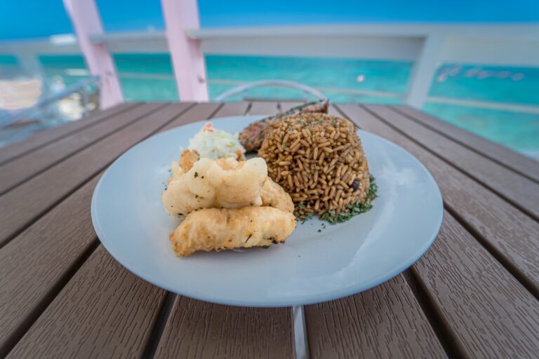 A food and beverage dish served on the island, Pearl Island Bahamas