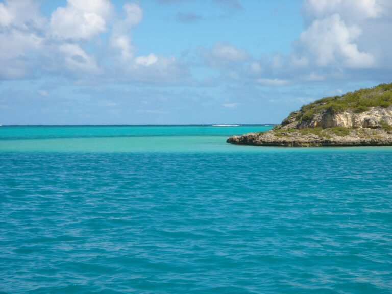The turquoise water off Green Island, a short boat ride across the bay, Perfect Sunshine Antigua