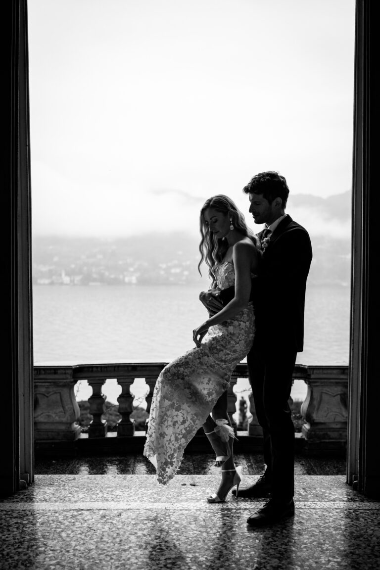 A silhouette in a window over the lake, Villa Carlotta, Lake Como, Pierpaolo Perri