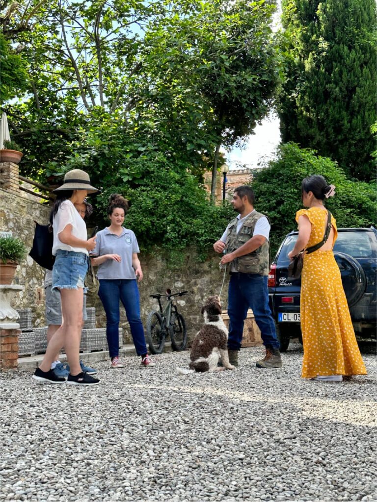 Truffle Hunting on the Estate, Pometti Estate, Villa Boscarello