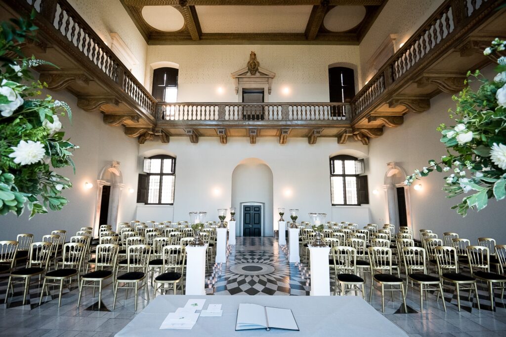 Four spaces for a wedding