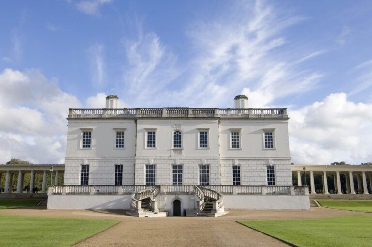 The south front of the Queen's House under a blue sky, Queen's House