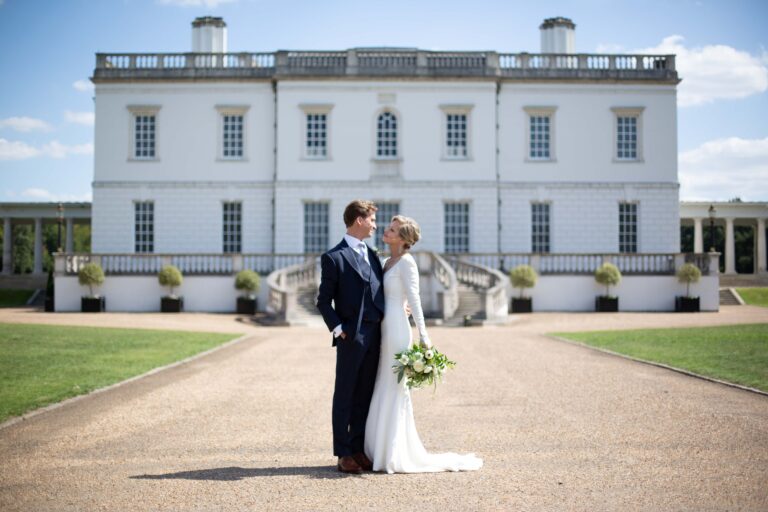 A couple on the approach in front of the Queen's House, Queen's House