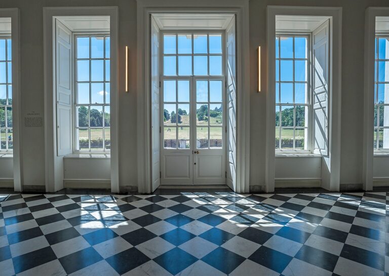 The Orangery with French doors onto Greenwich Park, Queen's House