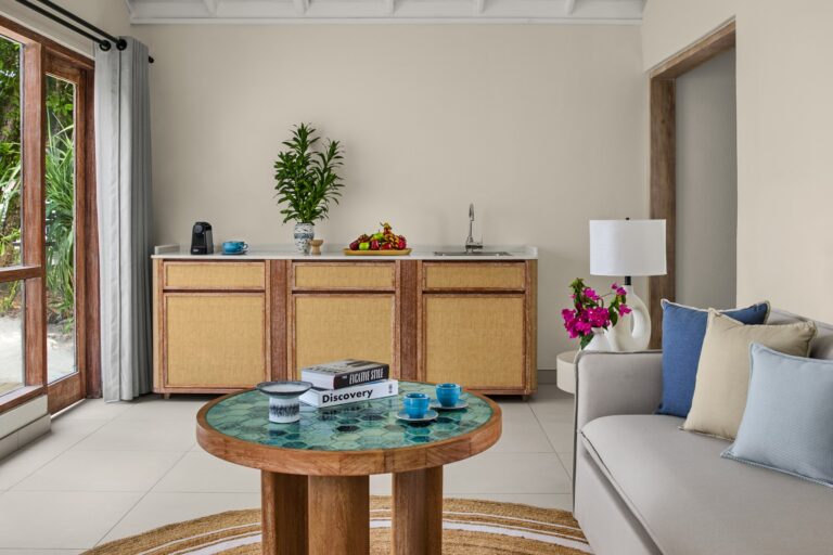 Two Bedroom Family Villa with Pool living area, Reethi Beach Maldives