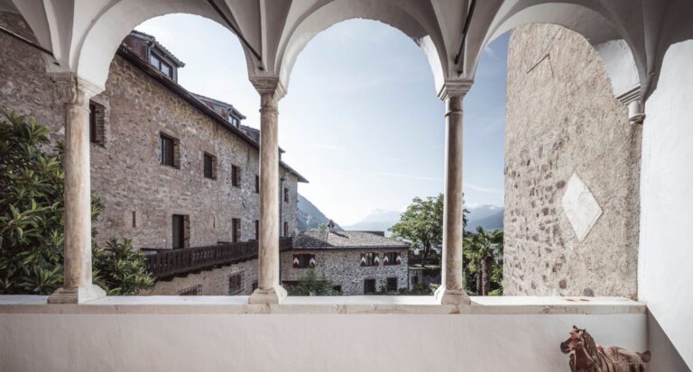 The Arched Stone Loggia, Relais & Châteaux Hotel Castel Fragsburg