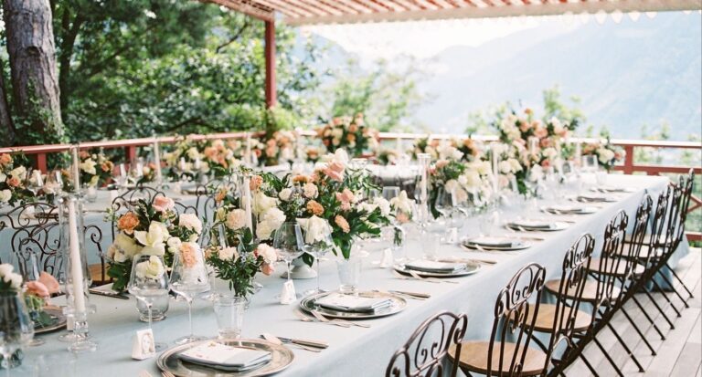 A Wedding Table on the Terrace, Relais & Châteaux Hotel Castel Fragsburg