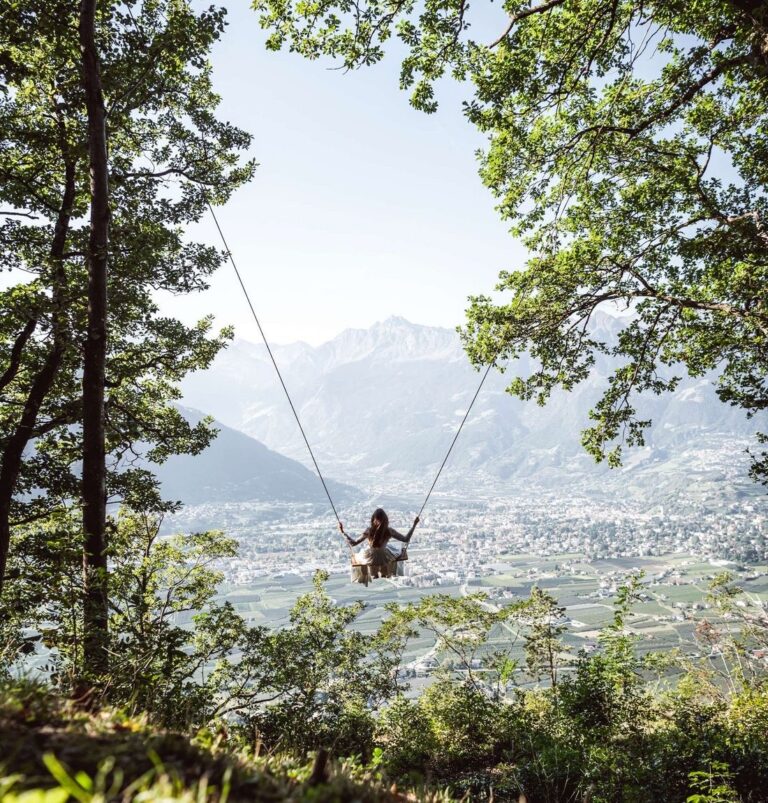 The Swing Over the Valley, Relais & Châteaux Hotel Castel Fragsburg