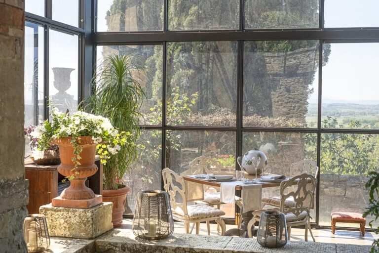The Glass Loggia, over the Vines, Relais & Châteaux Il Falconiere & Spa