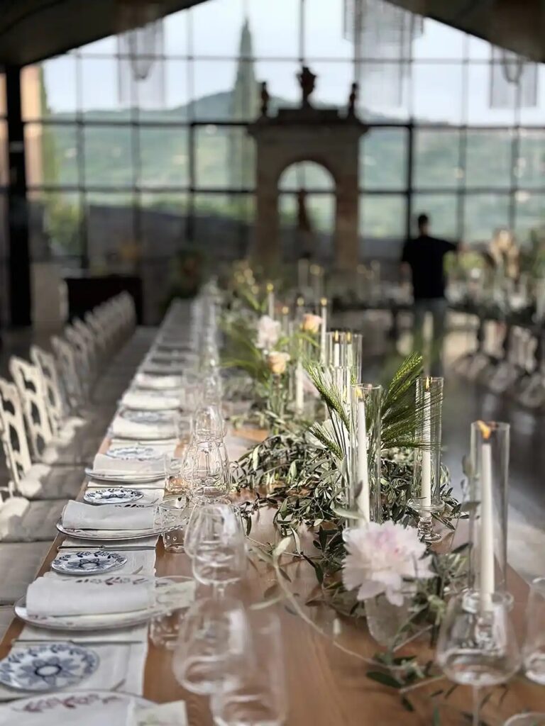 Celebration in the Limonaia, Relais & Châteaux Il Falconiere & Spa