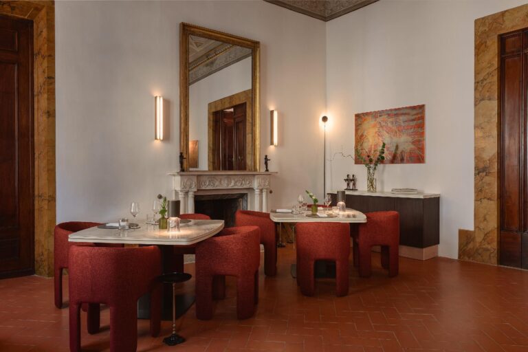 Dining in the Frescoed Salon, Relais Santa Croce by Baglioni Hotels