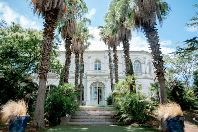 The north terrace and entrance of La Folie, Rocabella