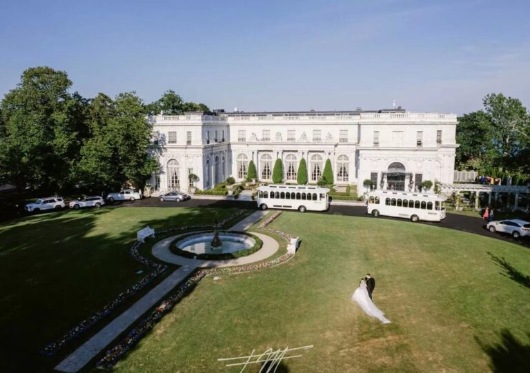 Rosecliff and the Lawn, From Above, Rosecliff