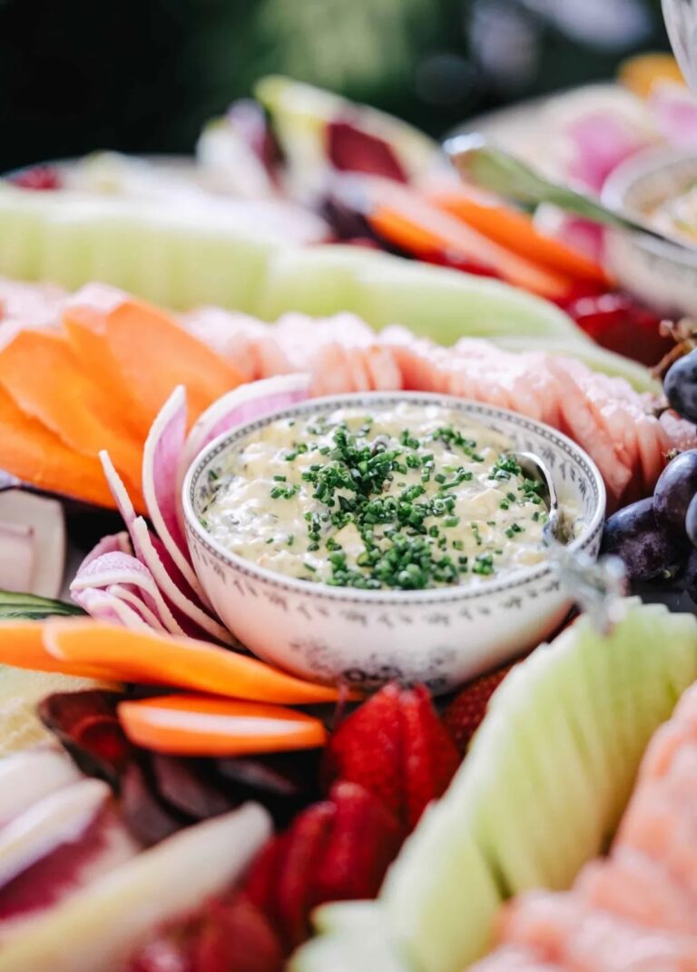 A Reception Table of Seasonal Hors d’Oeuvres, Rosecliff