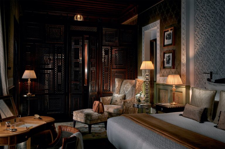 Riad bedroom and sitting area, Royal Mansour Marrakech