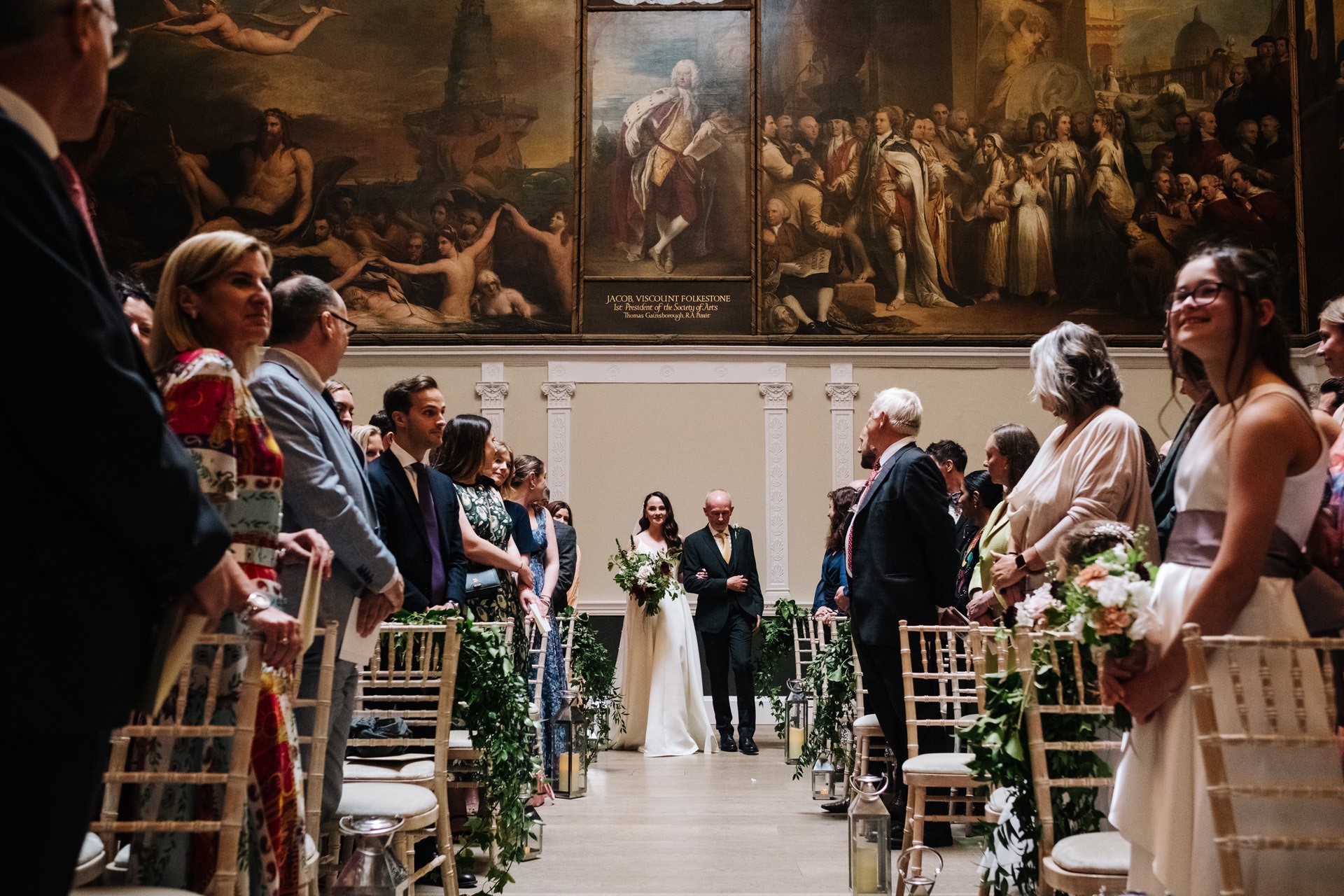 A ceremony in the Great Room beneath the James Barry paintings, RSA House