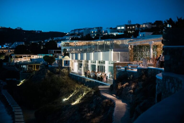 Evening Reception Above the Bay, Saint John Hotel Villas and Spa