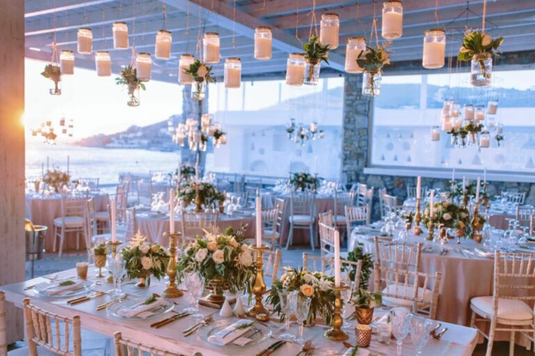 Candlelit Reception by the Sea, Saint John Hotel Villas and Spa