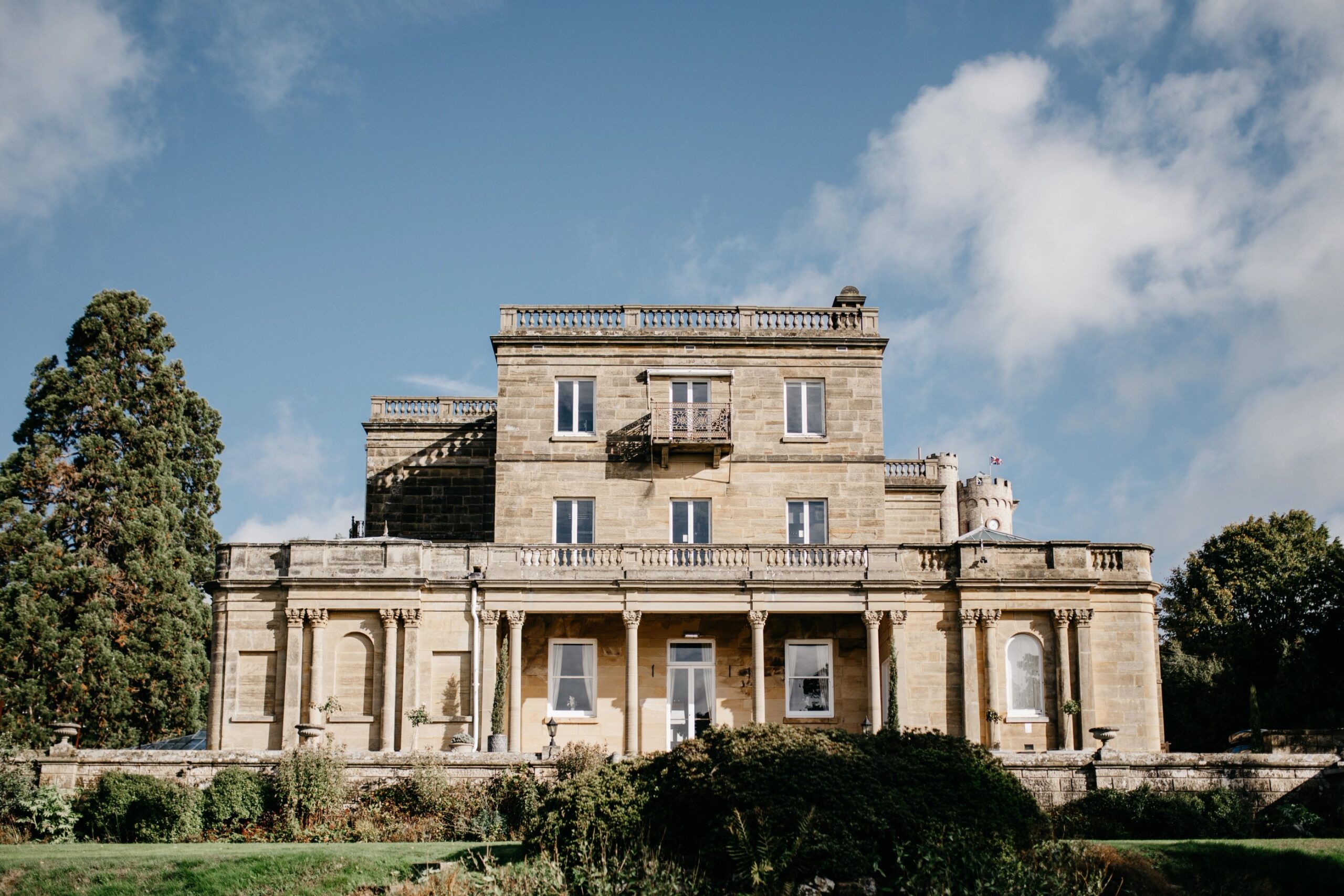 The Victorian manor house seen across the lawn, Salomons Estate