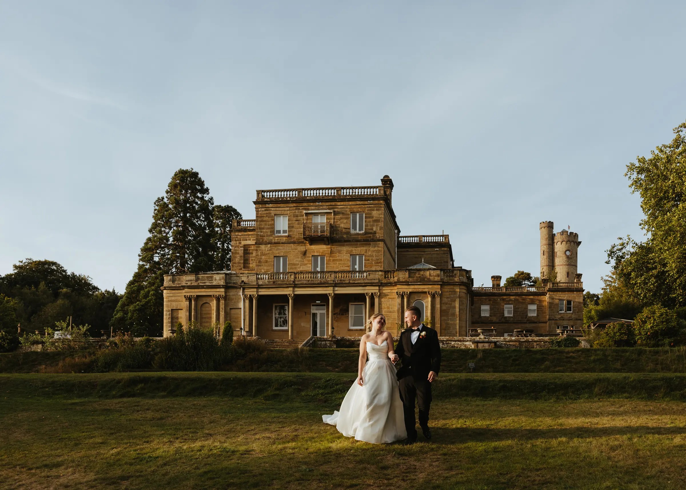 The house and tower from the parkland, Salomons Estate