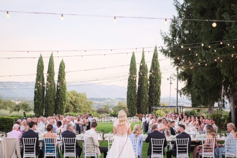 Dinner Under Fairy Lights, Umbrian Views, San Pietro sopra le Acque