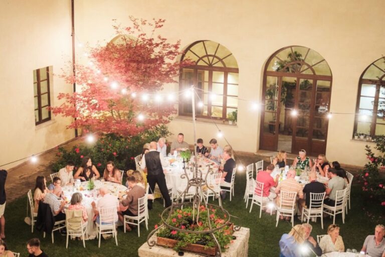 The Cloister Courtyard Reception at Night, San Pietro sopra le Acque
