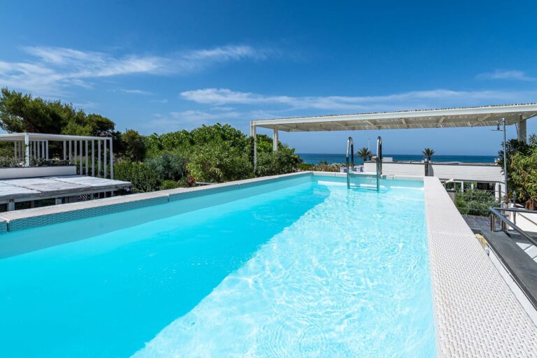 The private pool of a Beach-Club Suite, among the pines, Savoy Hotel & Spa