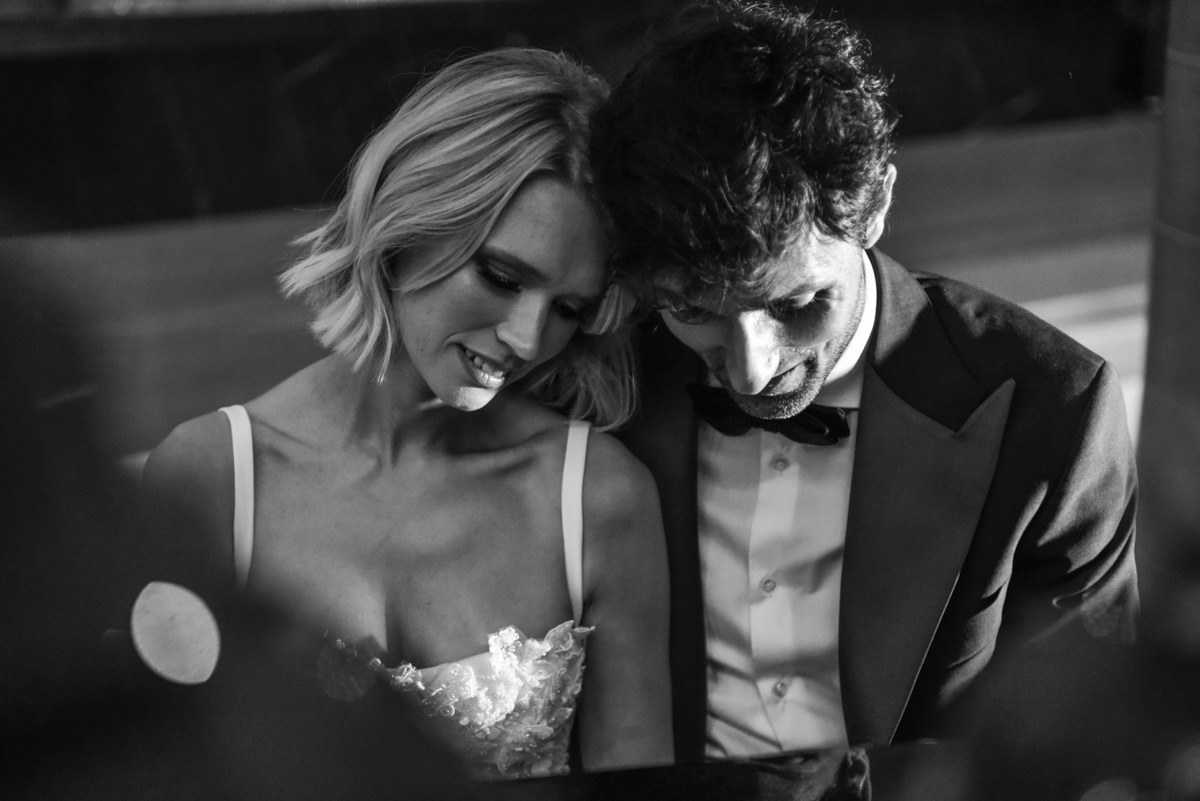 Say Yes In Italy: A couple in black and white