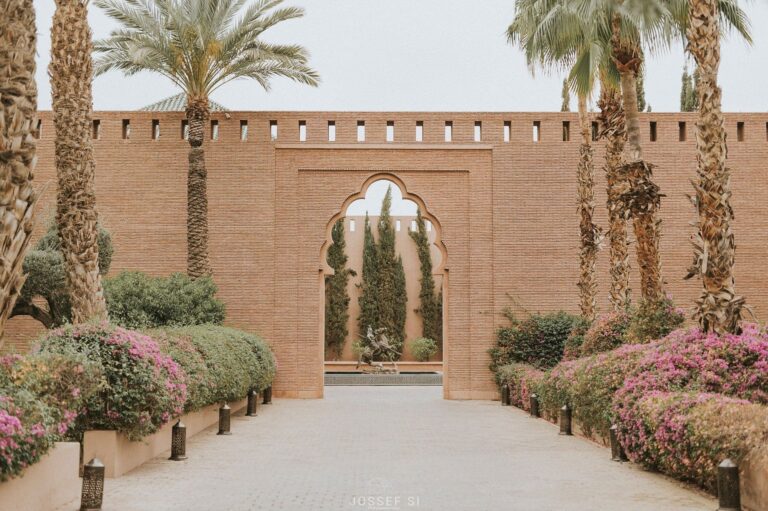 A gateway in the garden walls, Selman Marrakech
