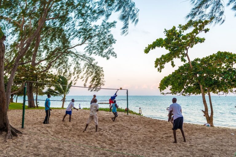 Beach volleyball on the resort beach, Serena Beach Resort & Spa