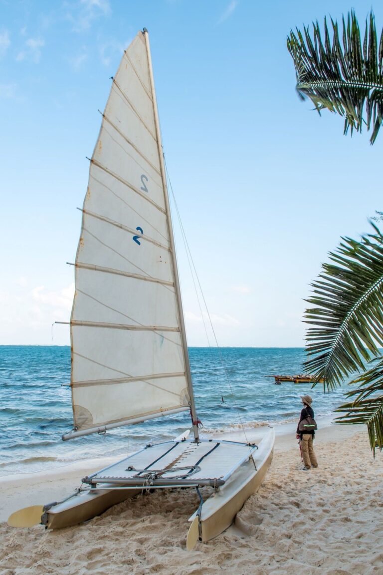 Catamaran on the beach, Serena Beach Resort & Spa