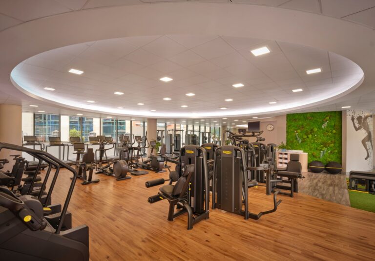 The fitness suite at One Spa, Sheraton Grand Hotel & Spa, Edinburgh