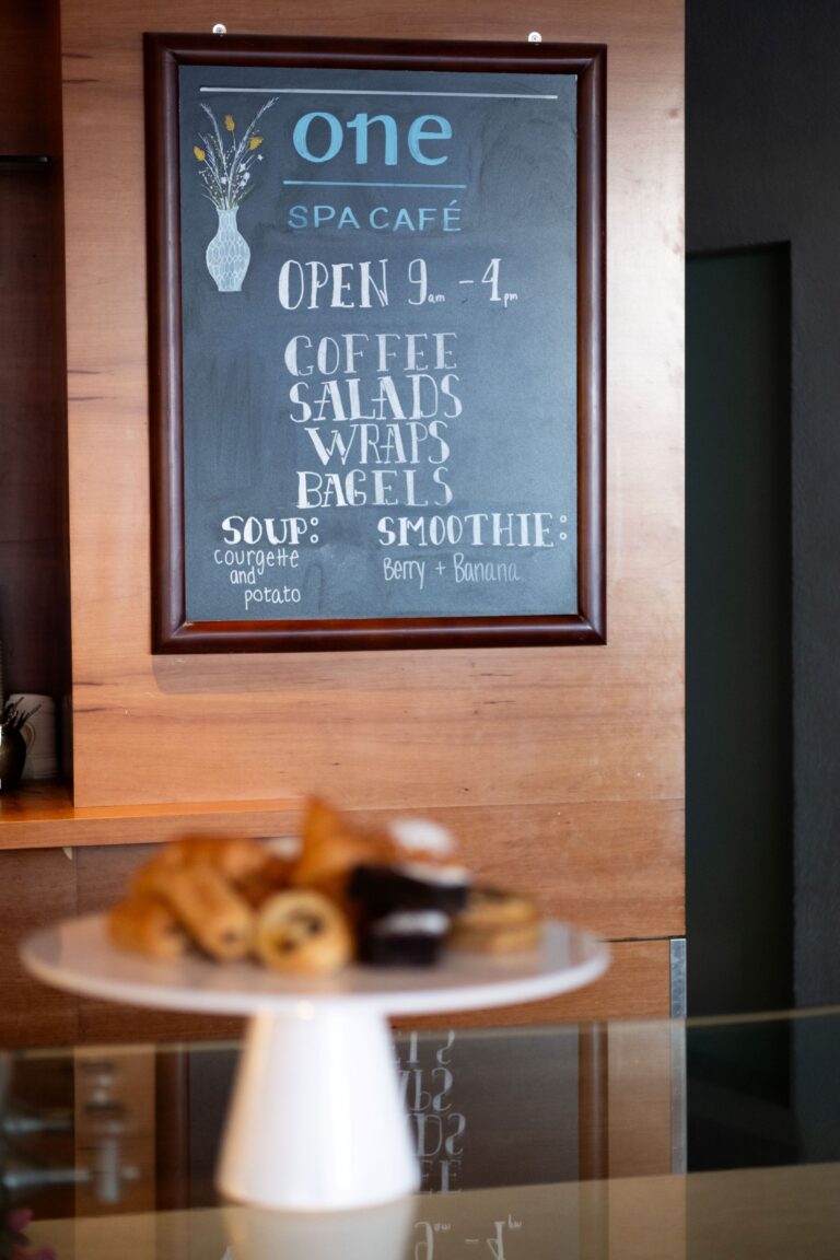 Pastries at the One Spa Cafe, Sheraton Grand Hotel & Spa, Edinburgh
