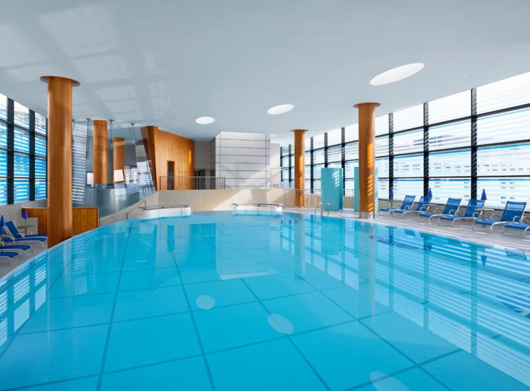 The 19 metre indoor swimming pool, Sheraton Grand Hotel & Spa, Edinburgh