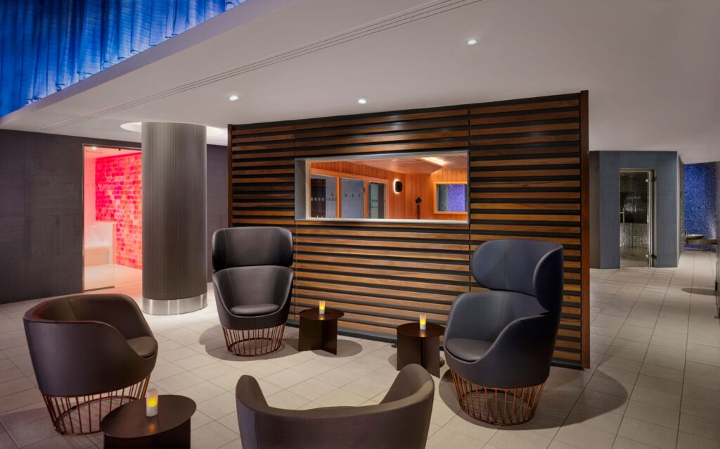A spa on the top floor