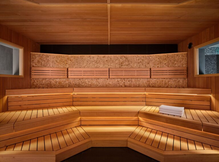 The bio sauna at One Spa, Sheraton Grand Hotel & Spa, Edinburgh