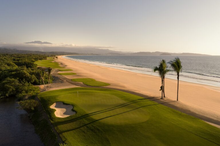 Nauka Golf Club hole beside the beach, Siari Riviera Nayarit, a Ritz-Carlton Reserve