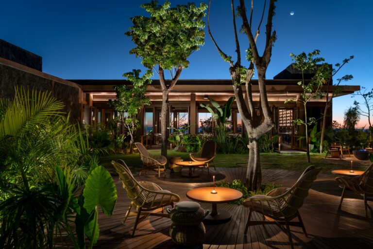 Zula garden in the evening, Siari Riviera Nayarit, a Ritz-Carlton Reserve