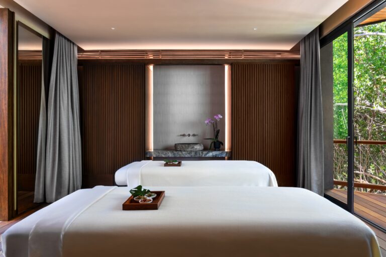 Couples treatment room at Ha Yeka Wellness Center, Siari Riviera Nayarit, a Ritz-Carlton Reserve
