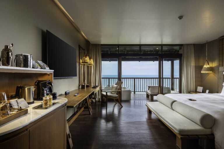 Ocean View Jacuzzi Deluxe room with a sea-facing balcony, Silavadee Pool Spa Resort