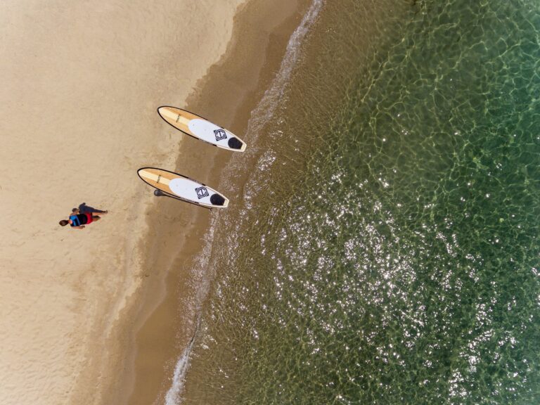 Paddleboards on the beach, Six Senses Kaplankaya