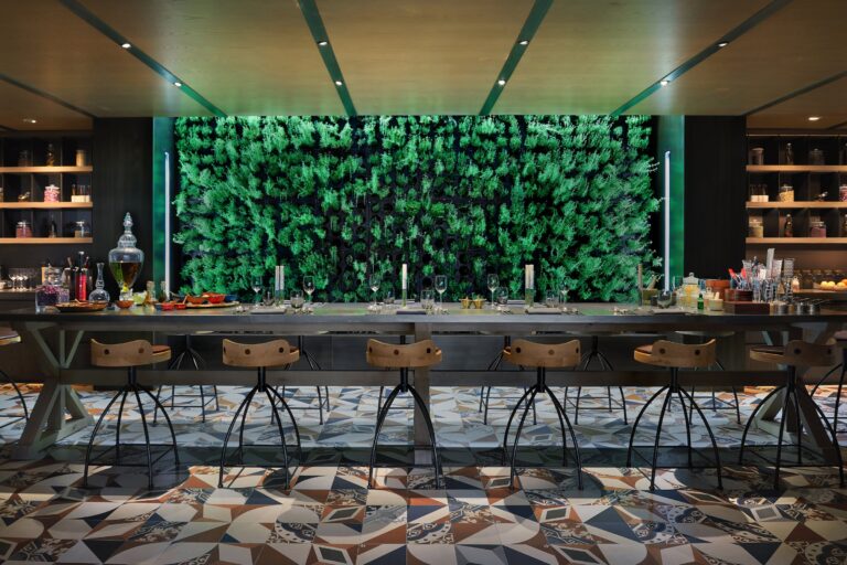 Alchemy Bar set for dinner, Six Senses Kaplankaya