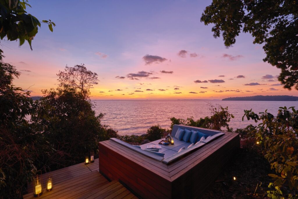 An island of villas and jungle